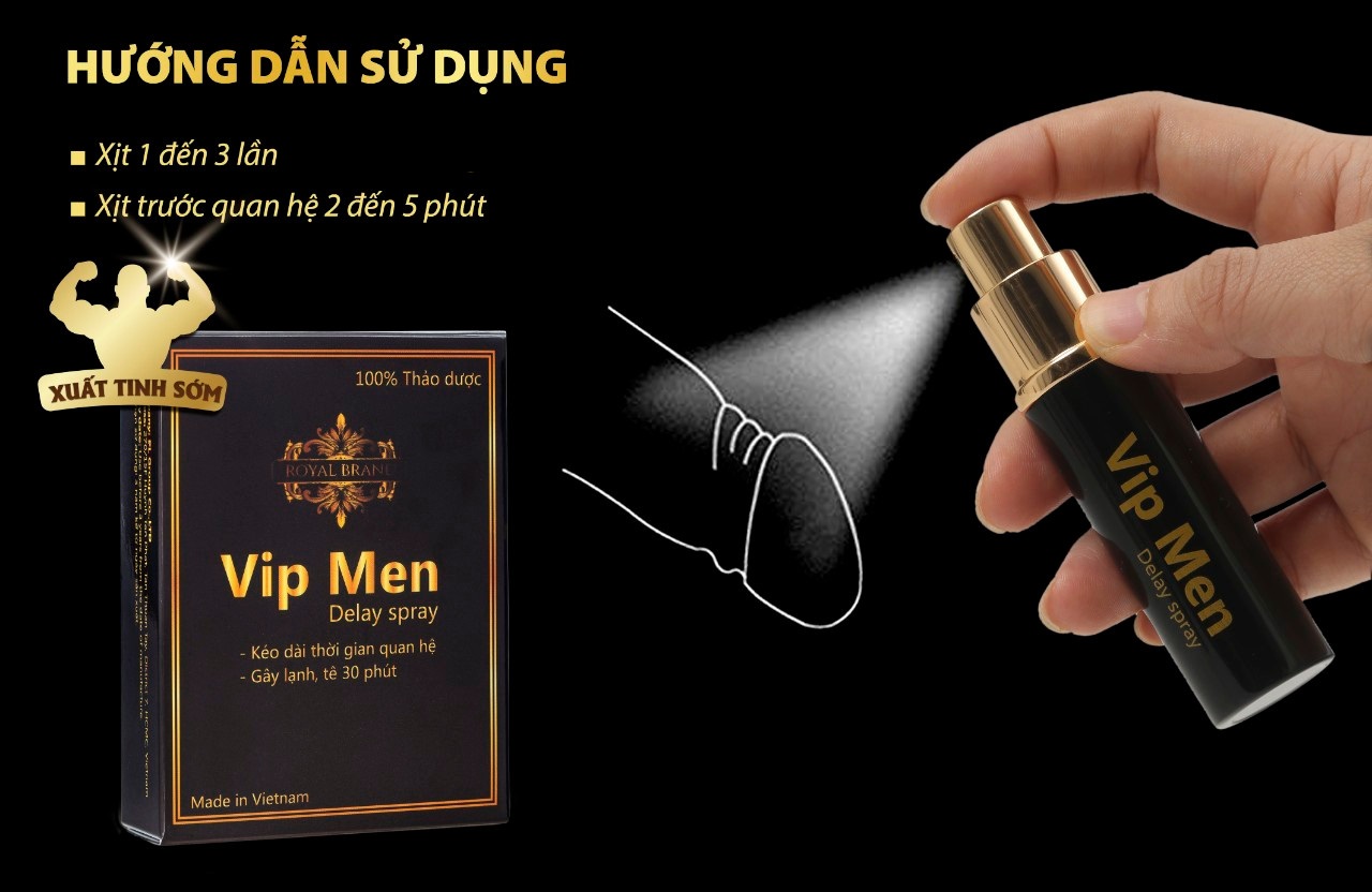 Chai Xịt Vipmen Chống Xuất Tinh Sớm Chính Hãng (Lọ 15ml)